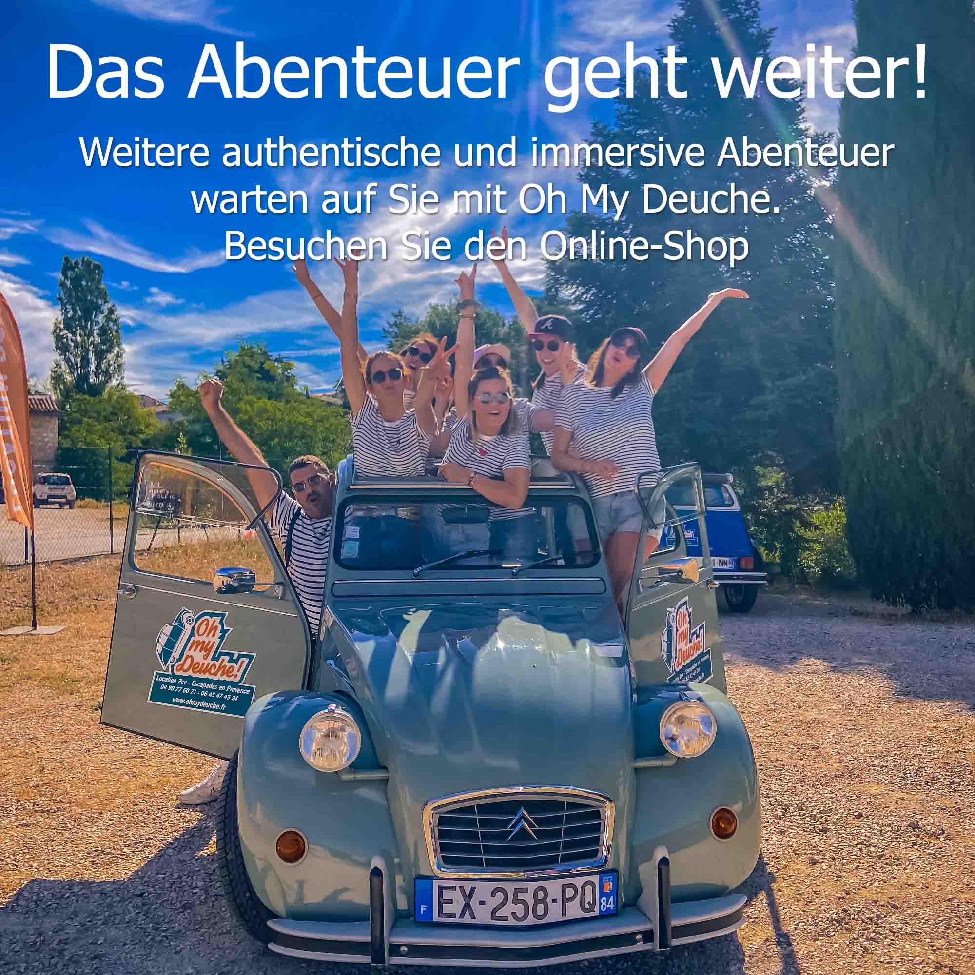 Online-Reservierungen im Oh My Deuche Shop