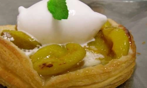 Tarte feuilleté aux prunes