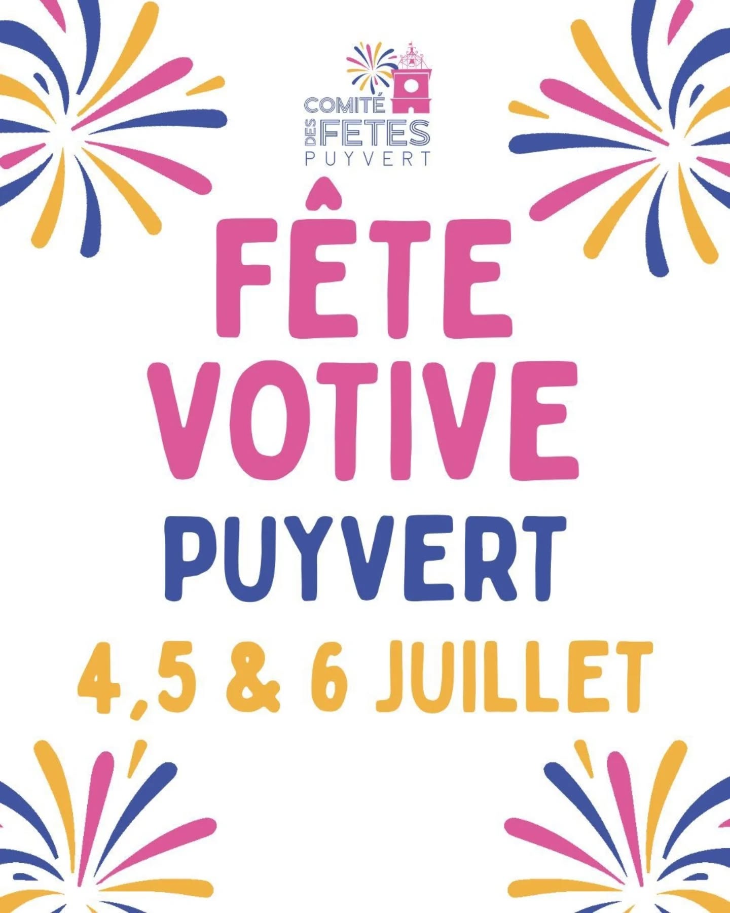 Dorffest in Puget – 4., 5. und 6. Juli Plakat des Dorffestes in Puget am 4., 5. und 6. Juli