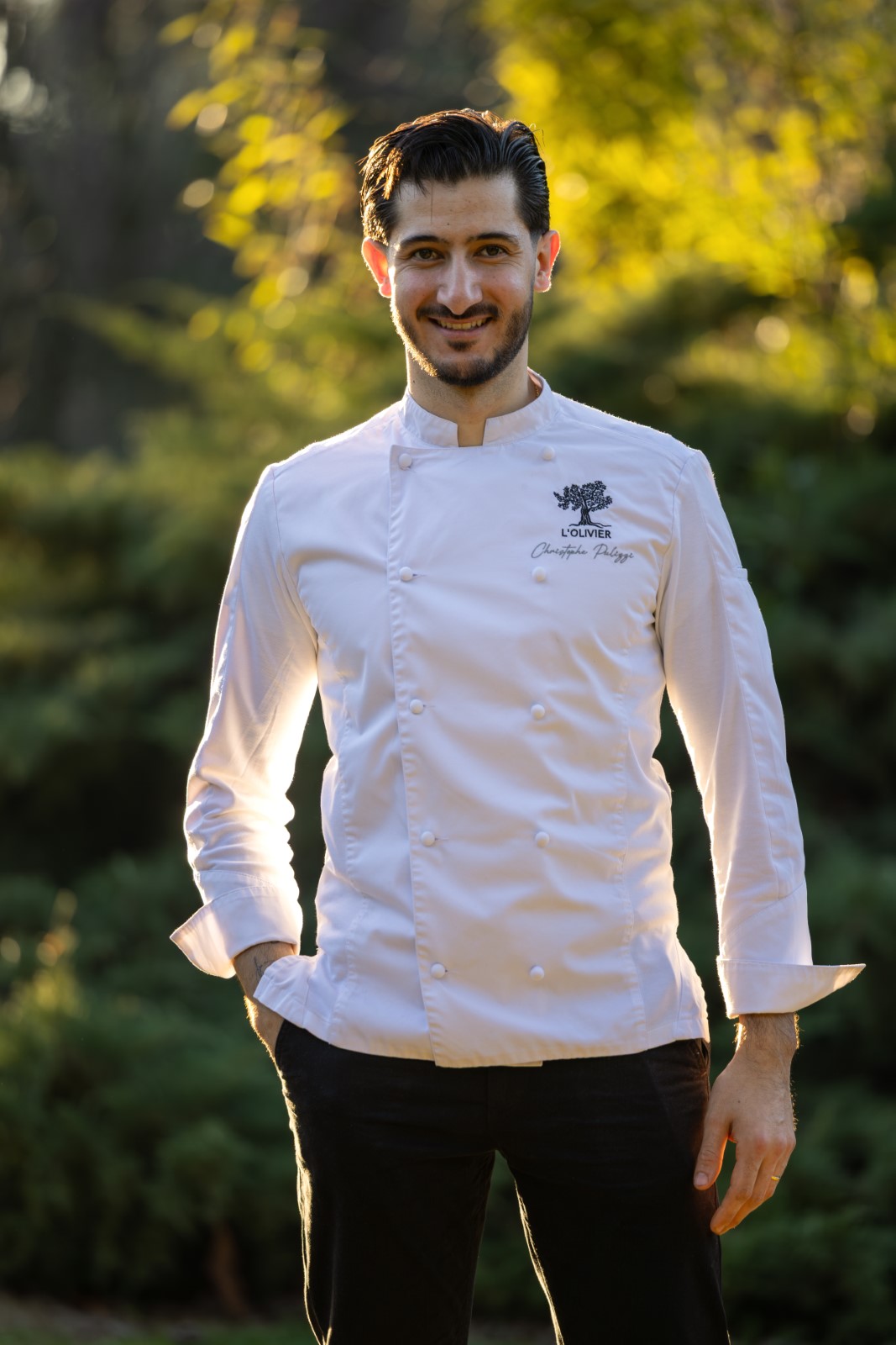 Porträt von Chef Pulizzi vom Restaurant L’Olivier in Pertuis