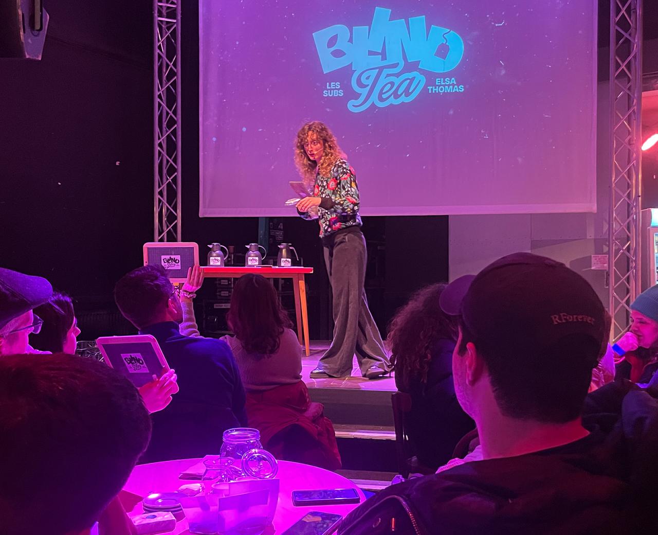 Blind Tea Veranstaltung mit Blindverkostung von Tee vor Publikum beim Festival Confit!