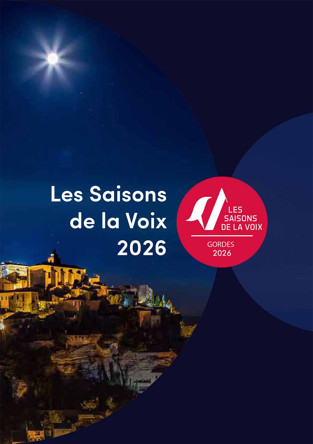 Komplettes Programm der Saisons de la Voix 2026 in Gordes