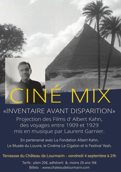 Plakat des Cine-Mix Inventaire avant disparition im Château de Lourmarin