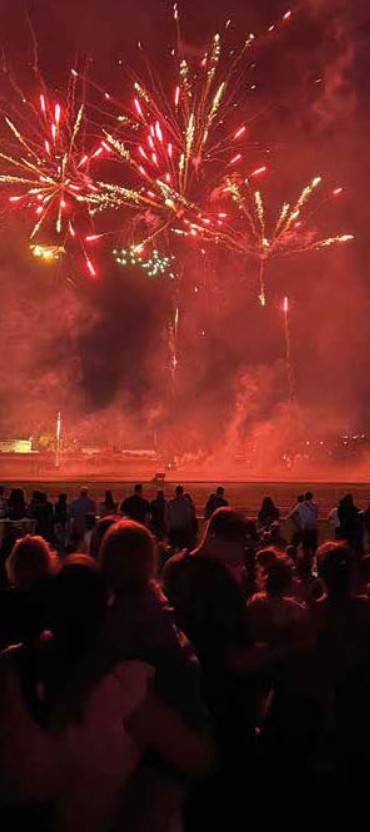 Feuerwerksplakat zum Nationalfeiertag in Cavaillon