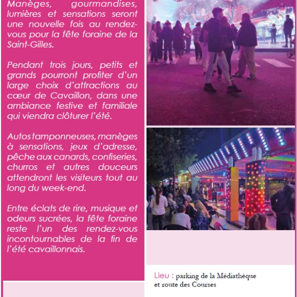 Kirmes von Saint-Gilles in Cavaillon