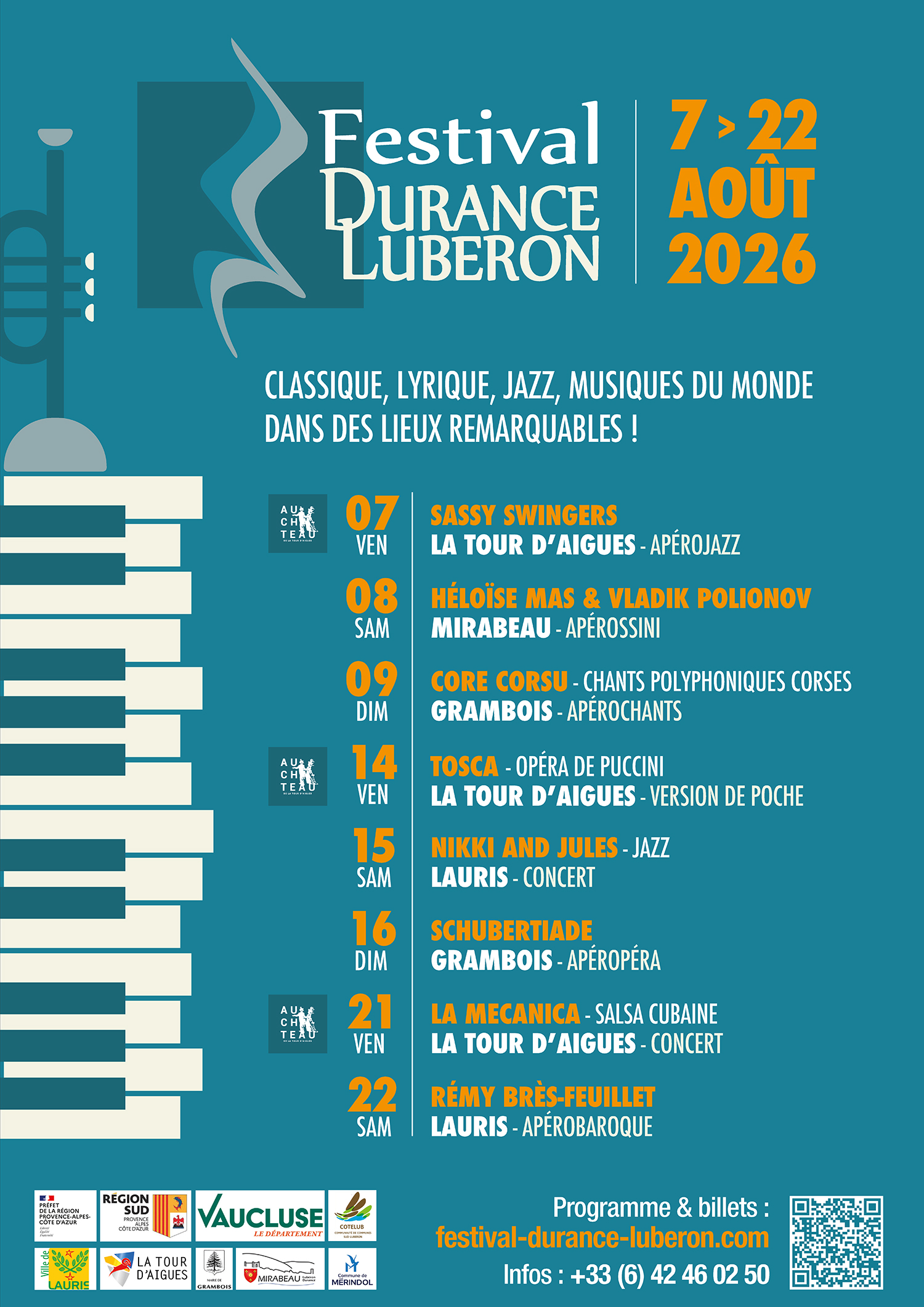 Broschüre des Festival Durance Luberon 2026