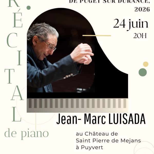 Klavierabend von Jean-Marc Luisada im Château Saint-Pierre de Mejans