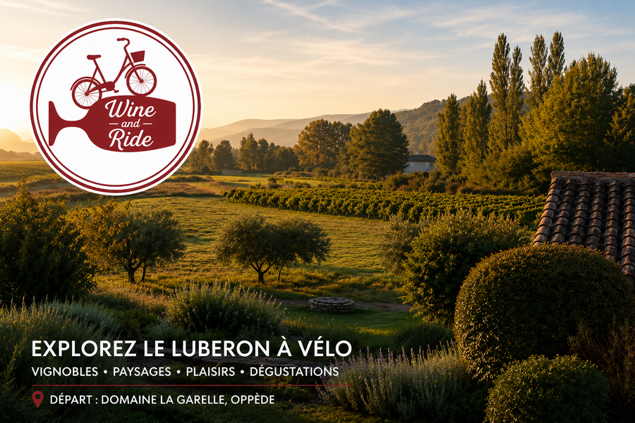 Elektrofahrradtour mit Wine and Ride Luberon inmitten der Weinlandschaften