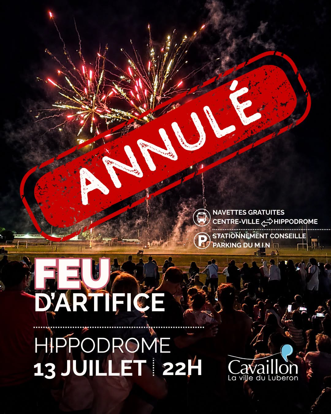 Feuerwerk zum Nationalfeiertag in Cavaillon Feuerwerk zum Nationalfeiertag in Cavaillon