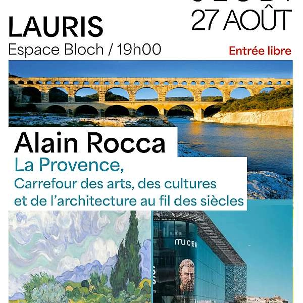 Conférence sur la Provence avec Alain Rocca - DE
