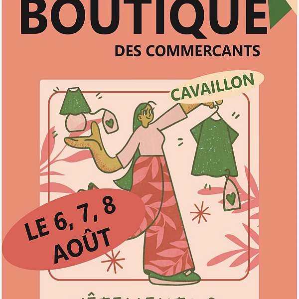 Boutique-Räumungsverkauf der Händler von Cavaillon