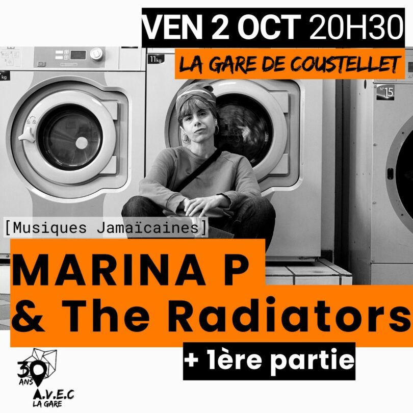 Konzert von Marina P & The Radiators am Bahnhof Coustellet avec première partie reggae-dub locale