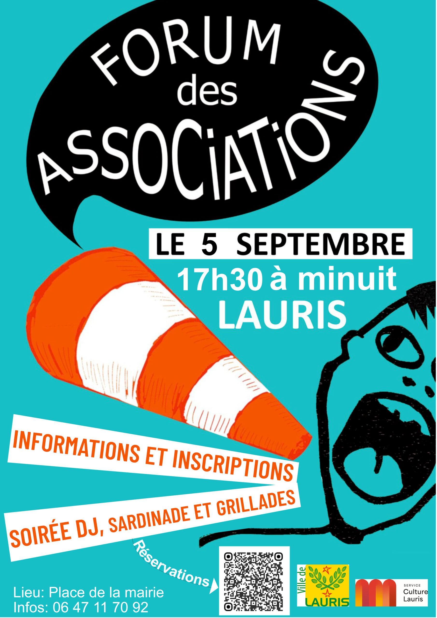 Forum der Vereine in Lauris mit DJ-Abend, Sardinade und Grillgerichten