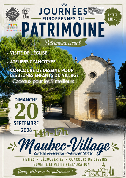 Tag des Kulturerbes in Maubec pendant les Journées européennes du patrimoine