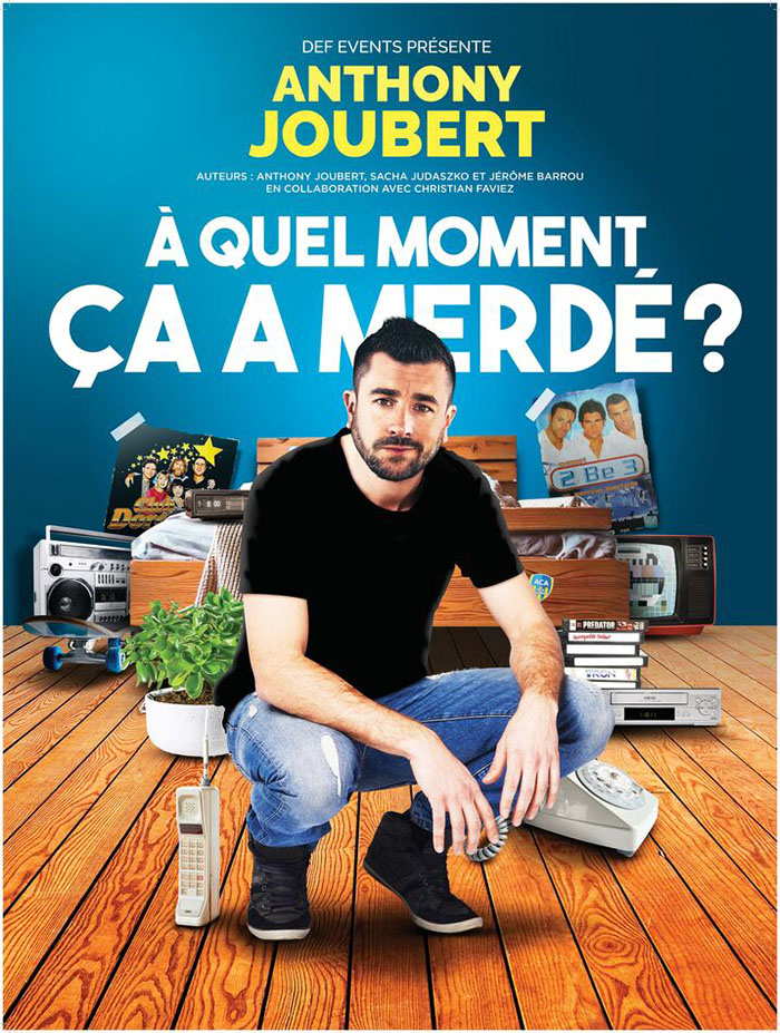 Anthony Joubert in seinem Programm À quel moment ça a merdé ?