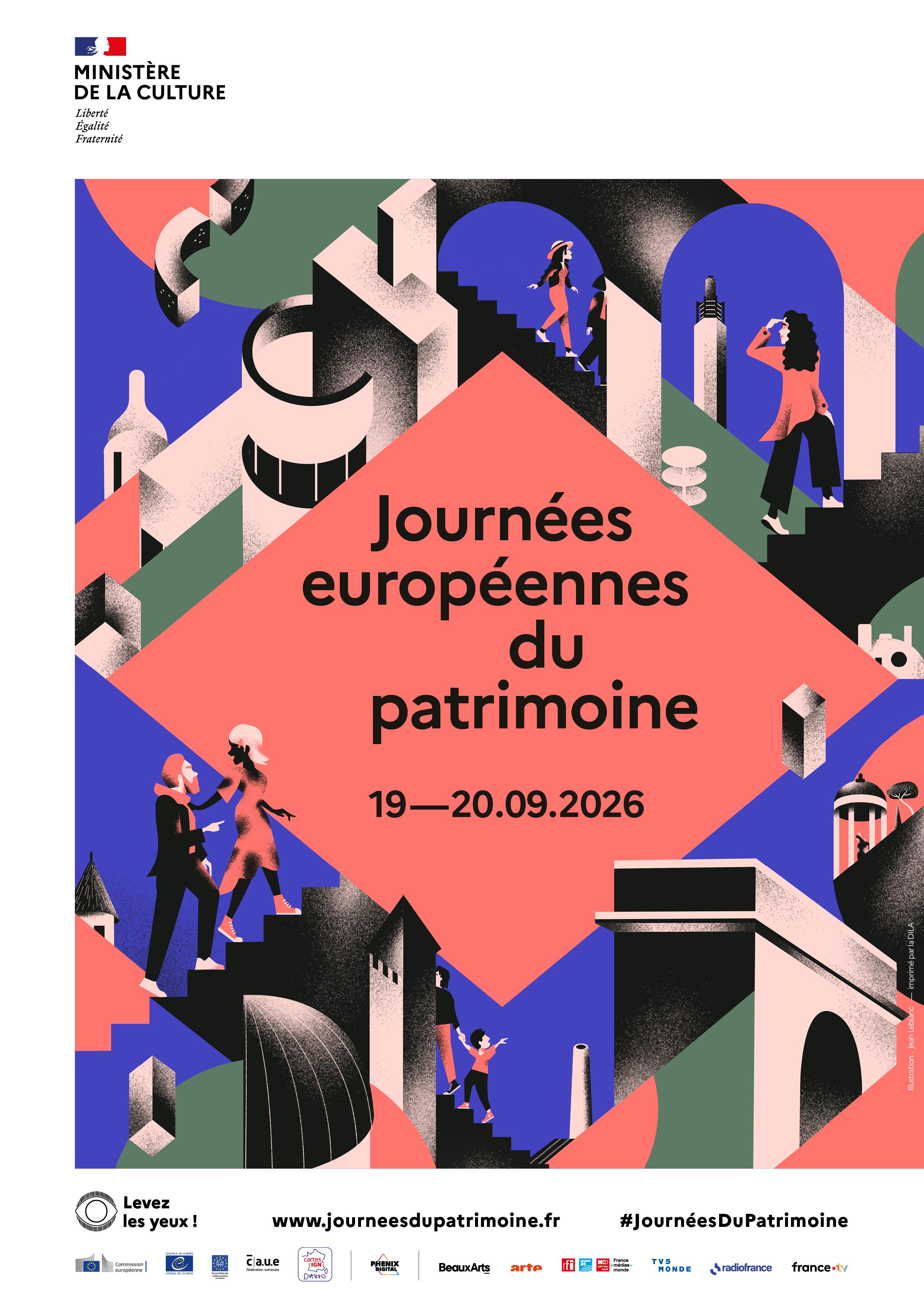 Plakat der Europäischen Tage des Kulturerbes 2026 im Luberon