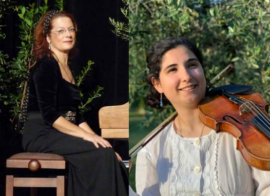Nathalie Costecalde und Hélène Andréozzi im Kammermusikkonzert in Cavaillon