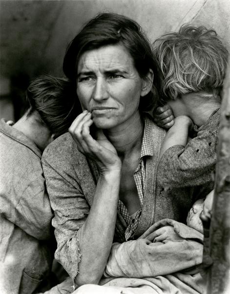 Fotografie von Dorothea Lange, ausgestellt in Cavaillon