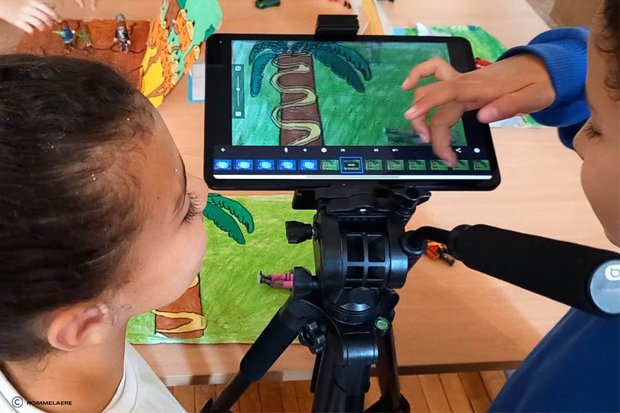 Stop-Motion-Workshop auf dem Tablet in Lagnes