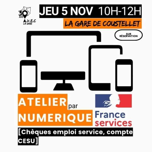 Atelier numérique : Chèques Emploi Service et compte CESU - DE