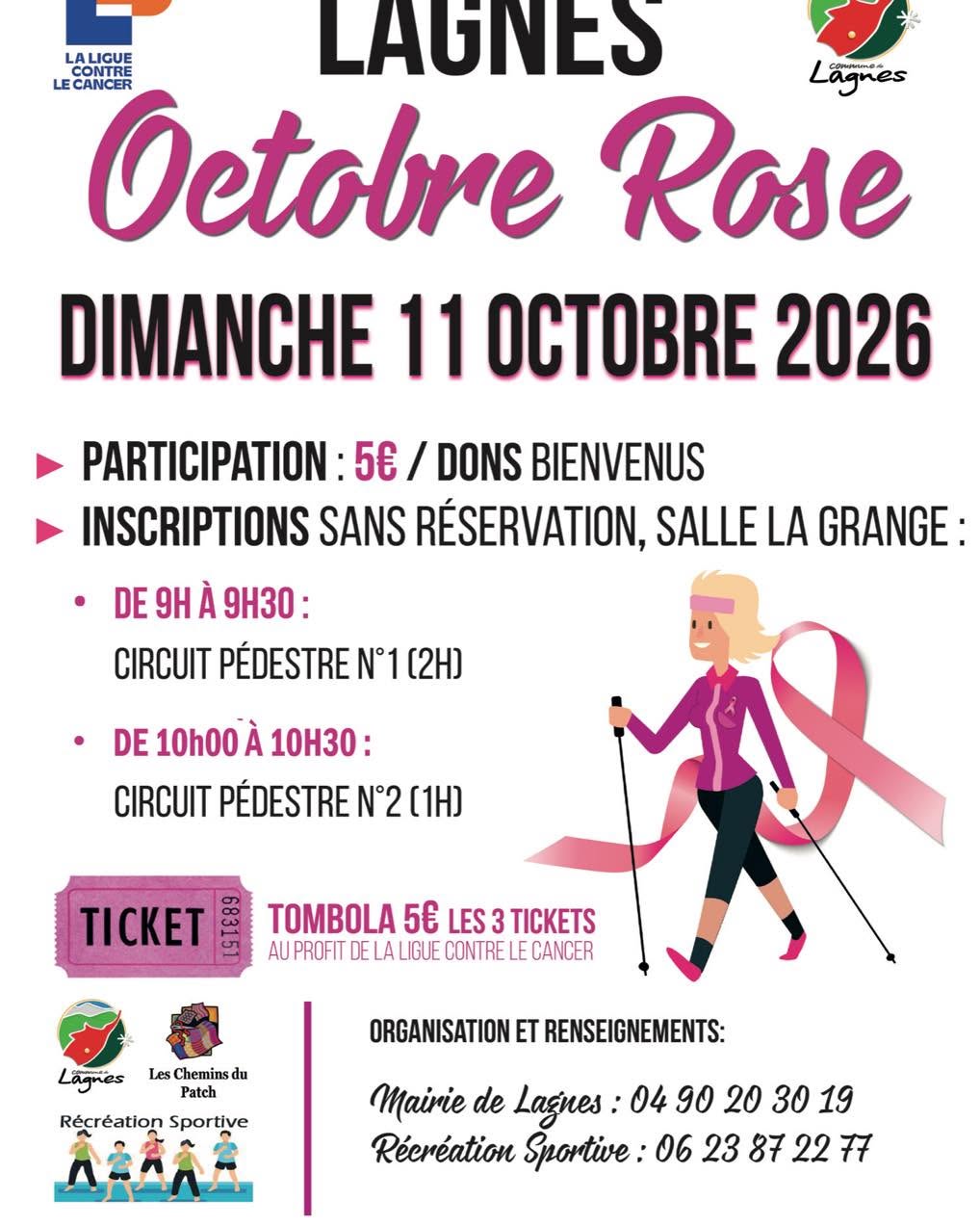 Rosa Oktober 2026 in Lagnes Plakat der Solidaritätswanderung zum Rosa Oktober 2026 in Lagnes
