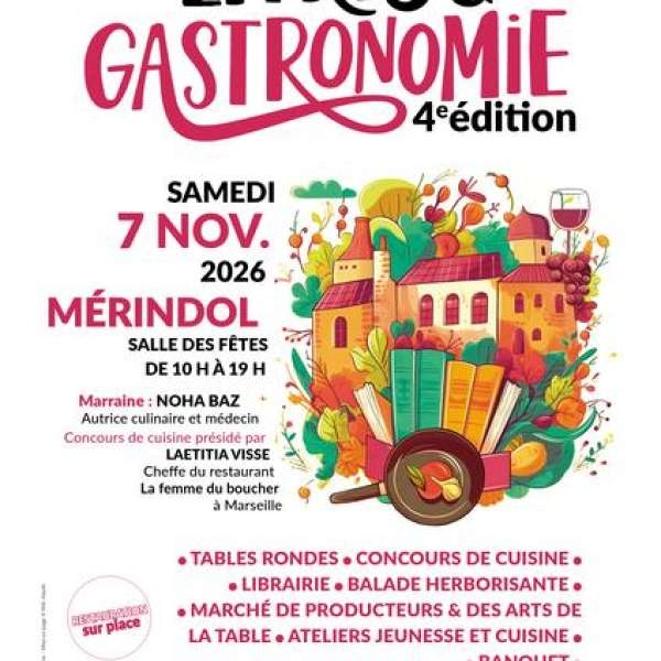Salon Livres & Gastronomie 2026 à Mérindol