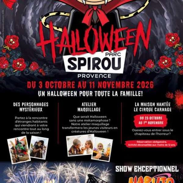 Halloween im Parc Spirou Provence in Monteux