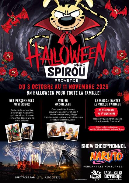 Halloween und Geisterhaus Cirque Carnage im Parc Spirou Provence