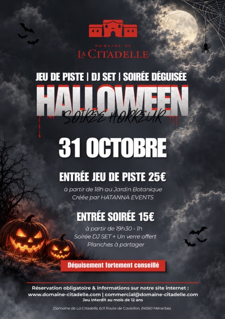 Halloween-Abend im Domaine de la Citadelle in Ménerbes
