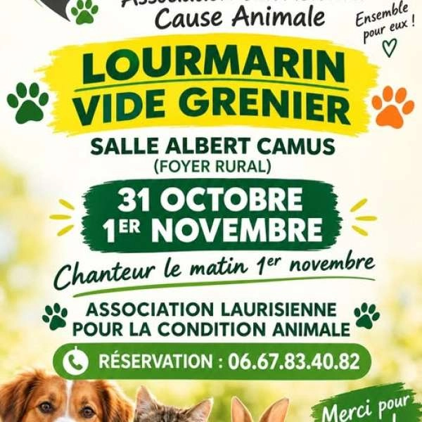 Benefiz-Flohmarkt für den Tierschutz in Lourmarin