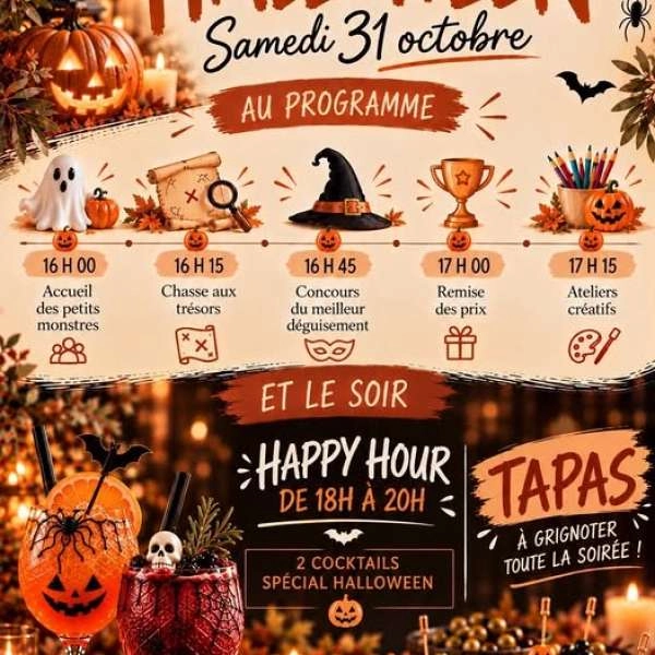 Halloween im Café de la Poste in Robion
