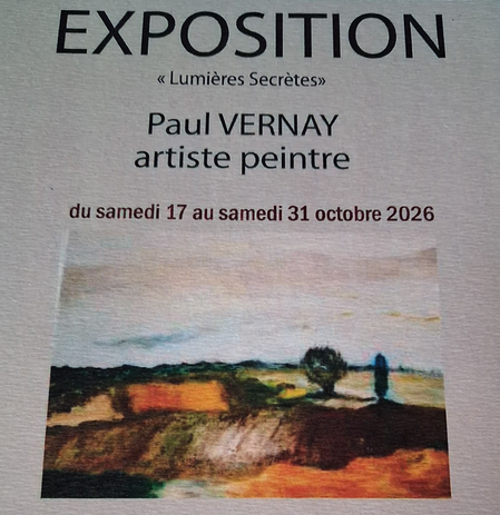 Plakat zur Gemäldeausstellung Geheimnisvolle Lichter von Paul Vernay im Schloss von Gordes vom 17. bis 31. Oktober 2026