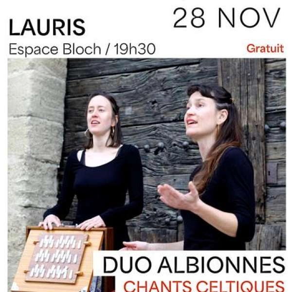 Duo Albionnes: Konzert mit keltischen Liedern in Lauris