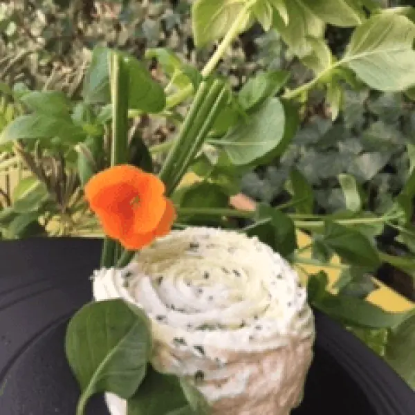 Ricotta d'été au basilic