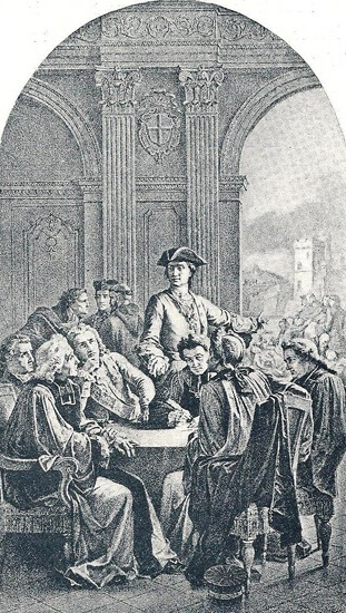 Der Chevalier Roze und die Stadträte