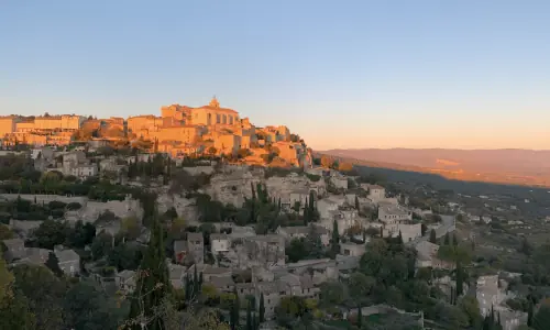 Gordes coucher de soleil