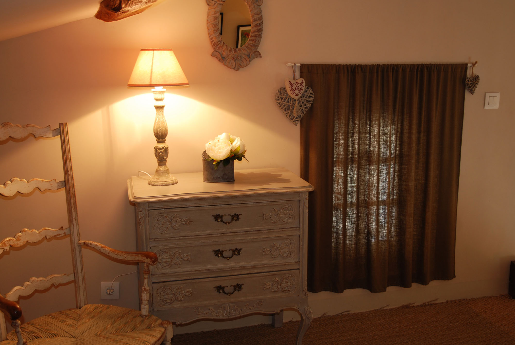 Möbel und Dekoration der Galerie der Ferienwohnung Le Cocon