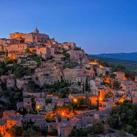 Nachtentdeckung von Gordes