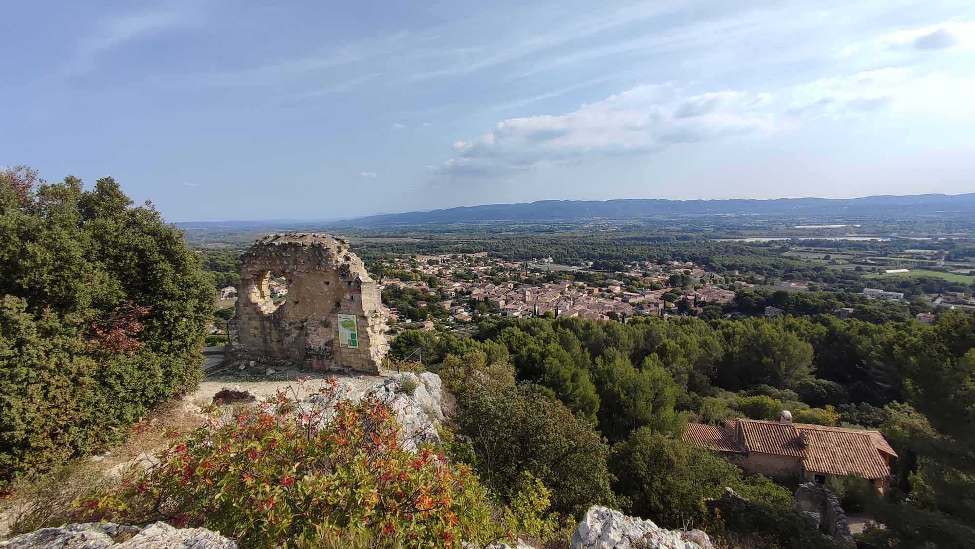 Illustration der Wanderroute Traces Vaudoises in Mérindol