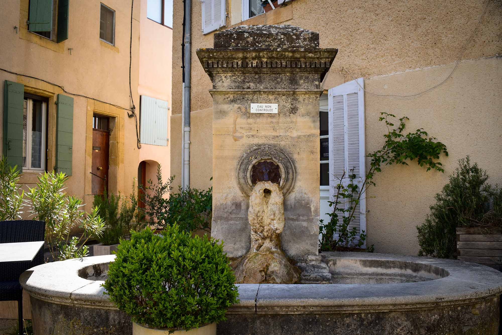Fontaine à Lourmarin