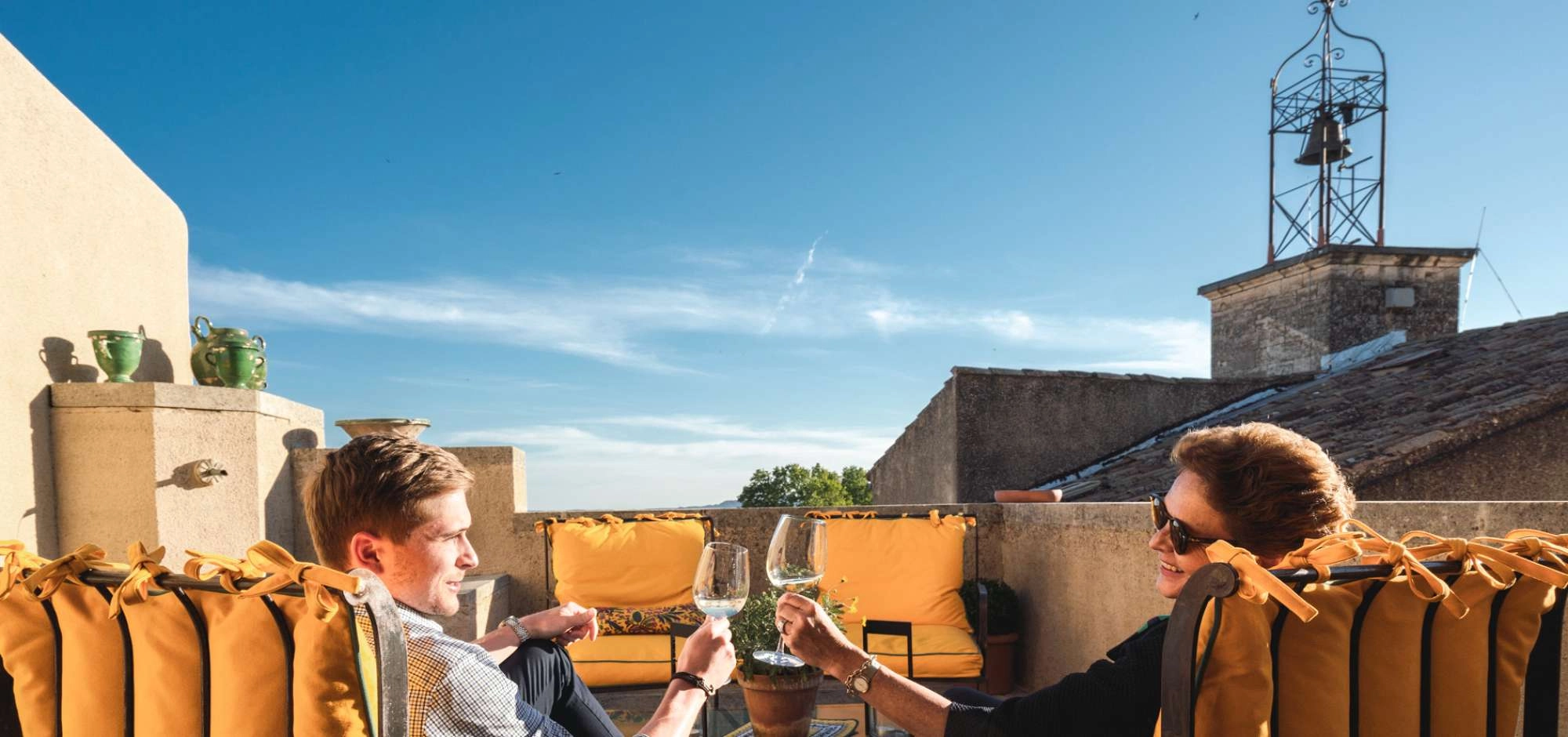 An den zwei Springbrunnen